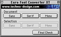 Euro Font Converter XT