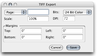 TIFF Export