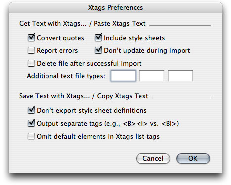 Xtags for InDesign